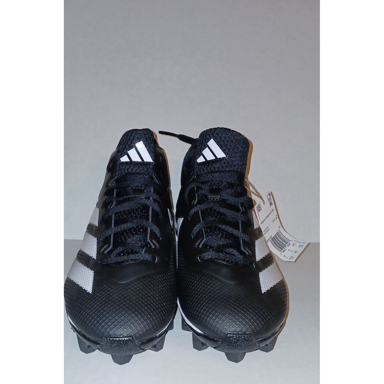 Adidas Adizero Impact.2 Mid Mens Football Cleats Black White If5102 Size 10 New